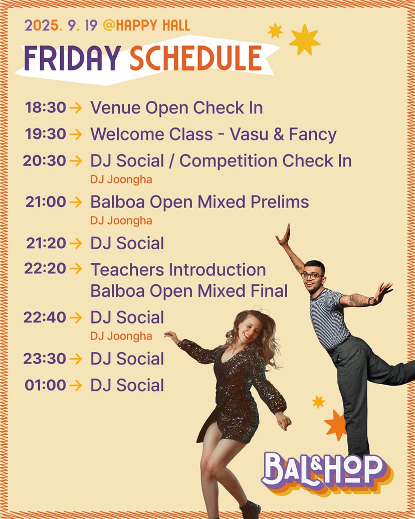 Friday Schedule